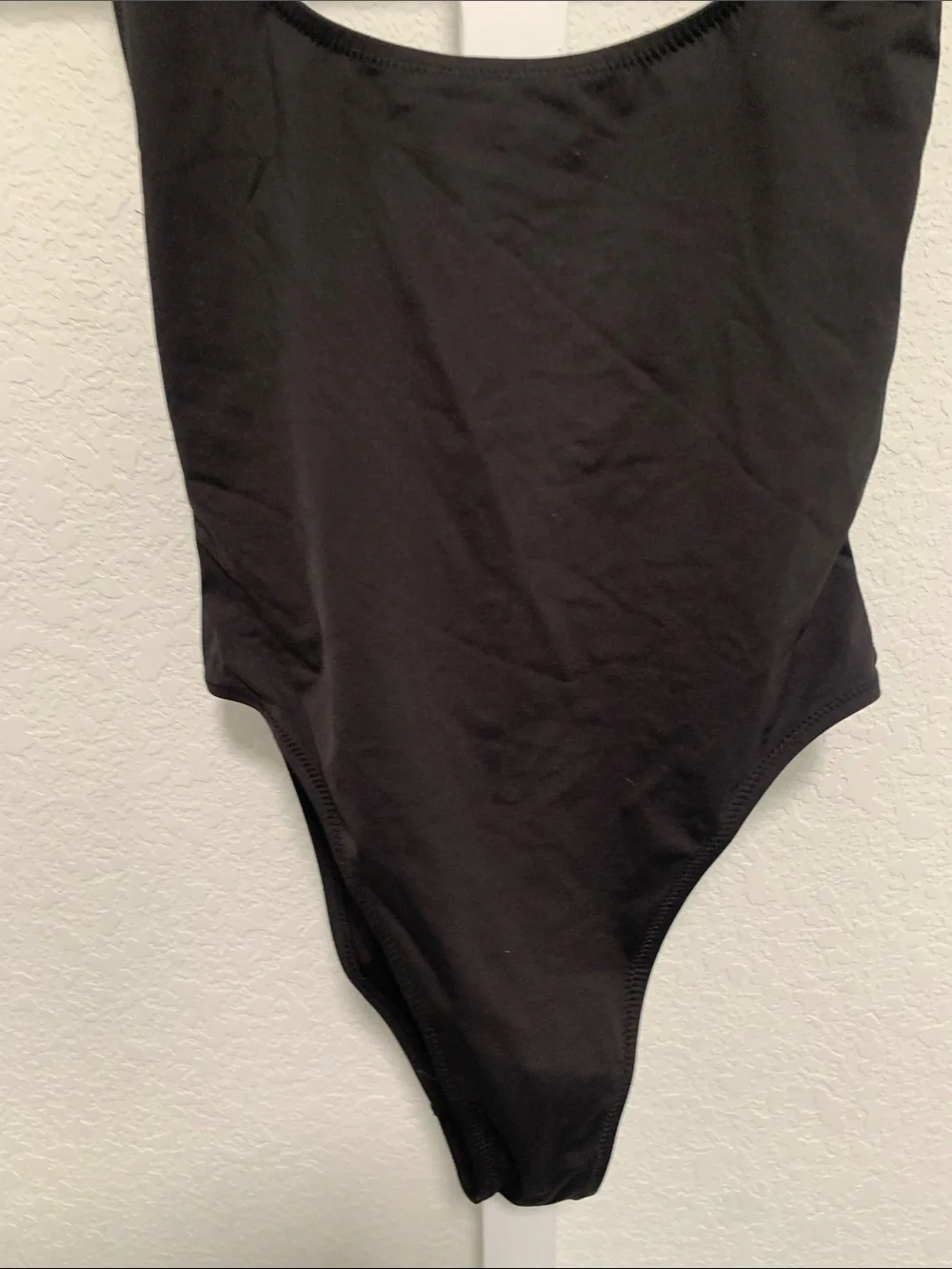 Skims Square Neck Classic Black One-Piece Swimsuit